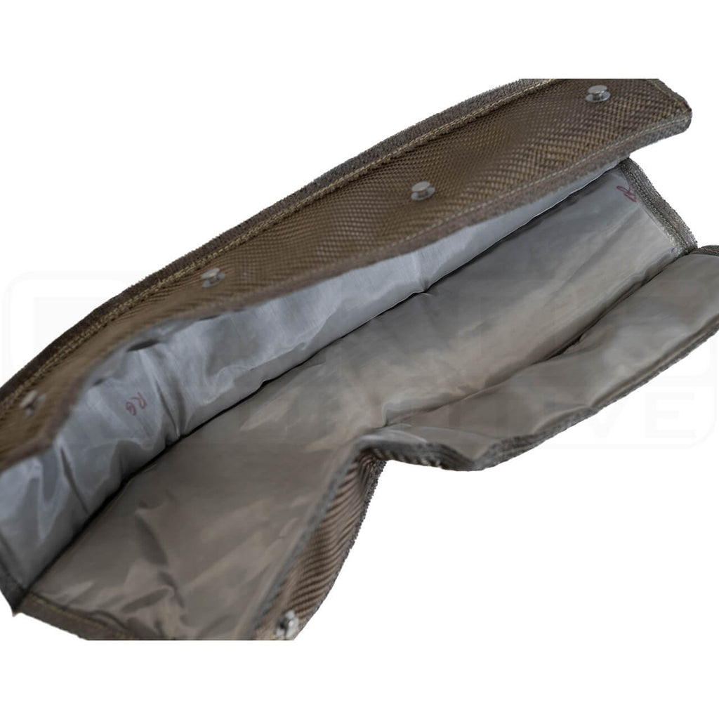 PTP Downpipe Blanket (Lava), 2002-2014 WRX & 2004-2021 STi - Angle 4