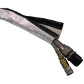 PTP Silver Heat Reflective Sleeve Hook & Loop (1in to 1 1/4in x 3ft)