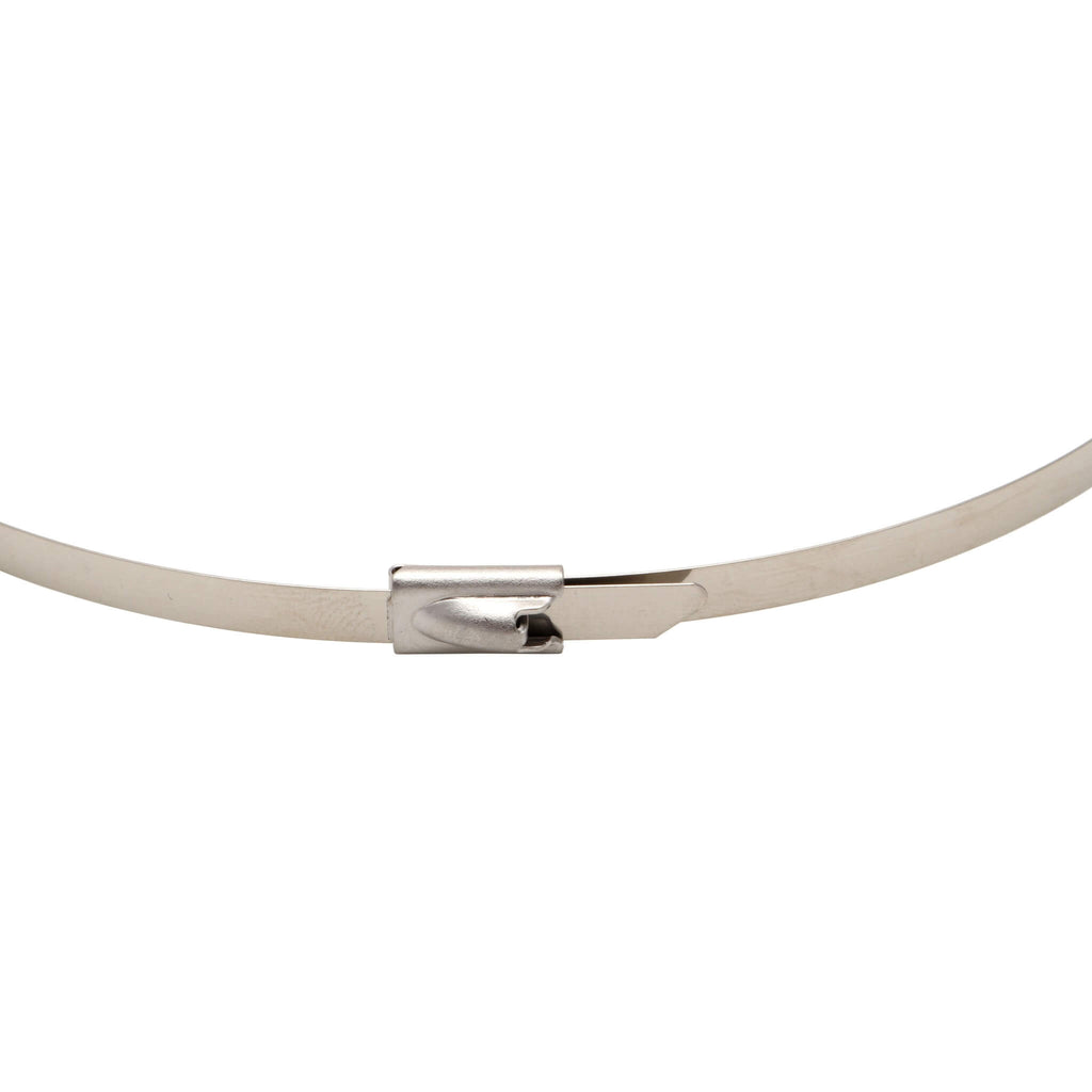 PTP Stainless Steel Locking Ties (15in, Pack/8) - Angle 2