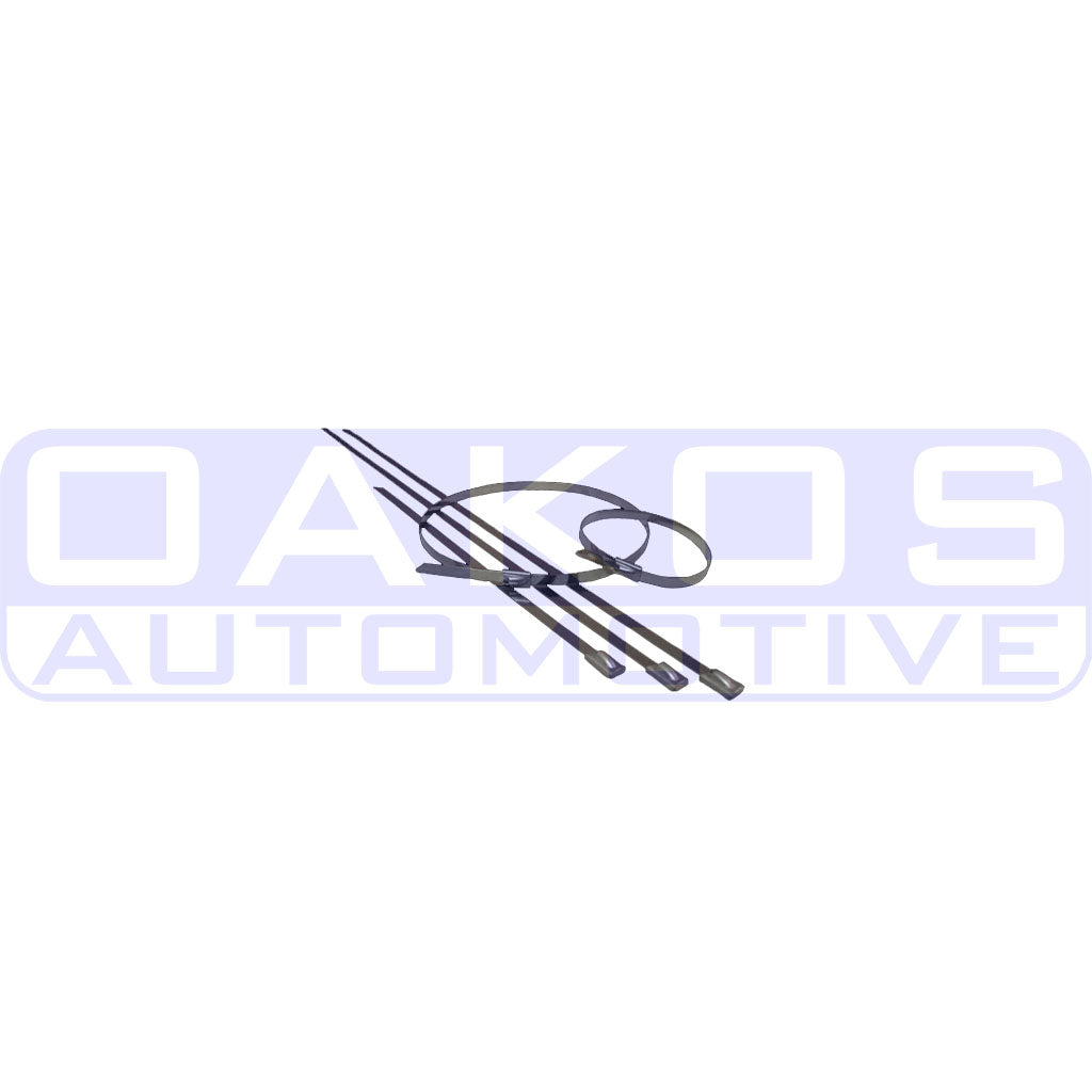 PTP Stainless Steel Locking Ties (15in, Pack/8) - Angle 3