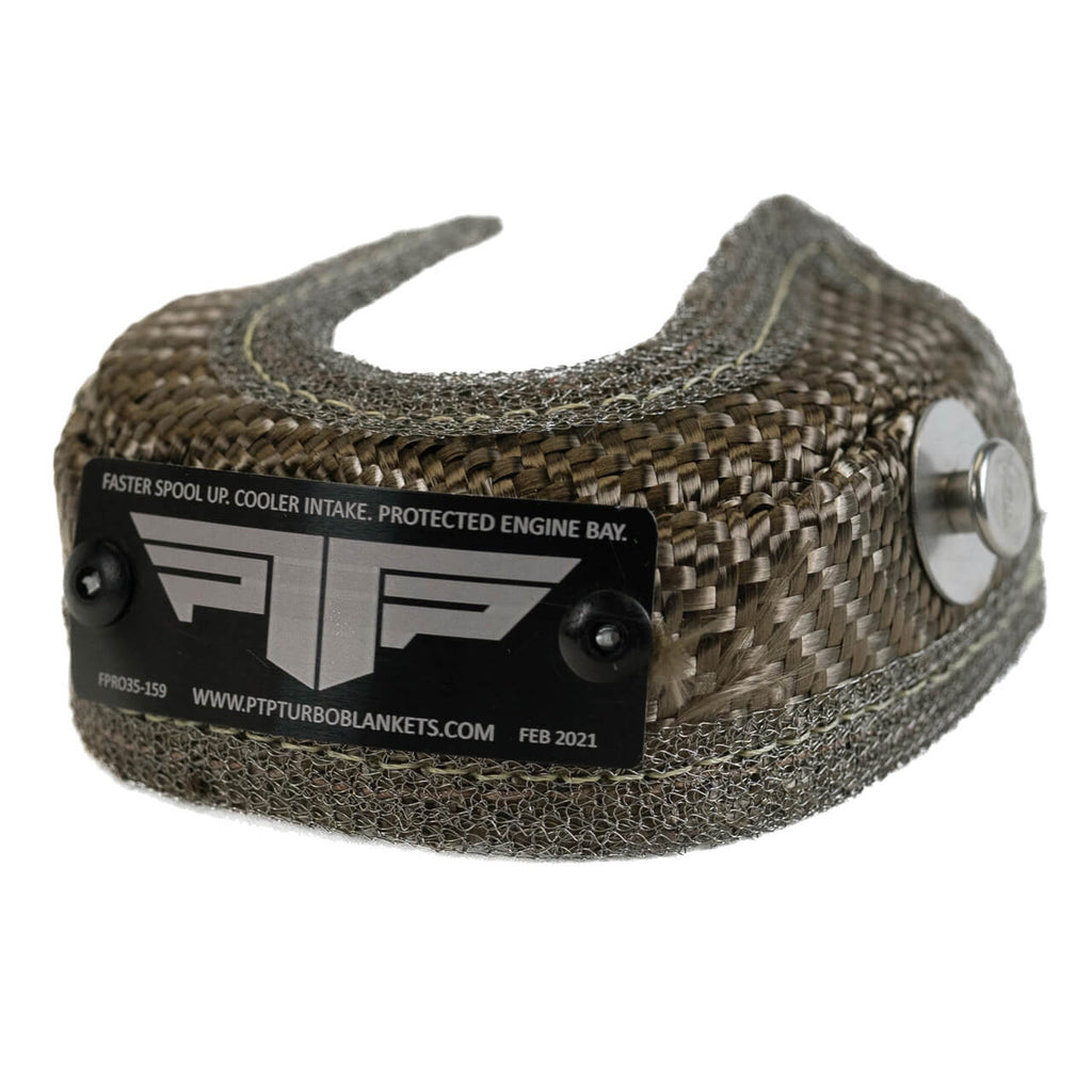 PTP Wastegate Blanket (Lava), For TiAL MV-S - Angle 2