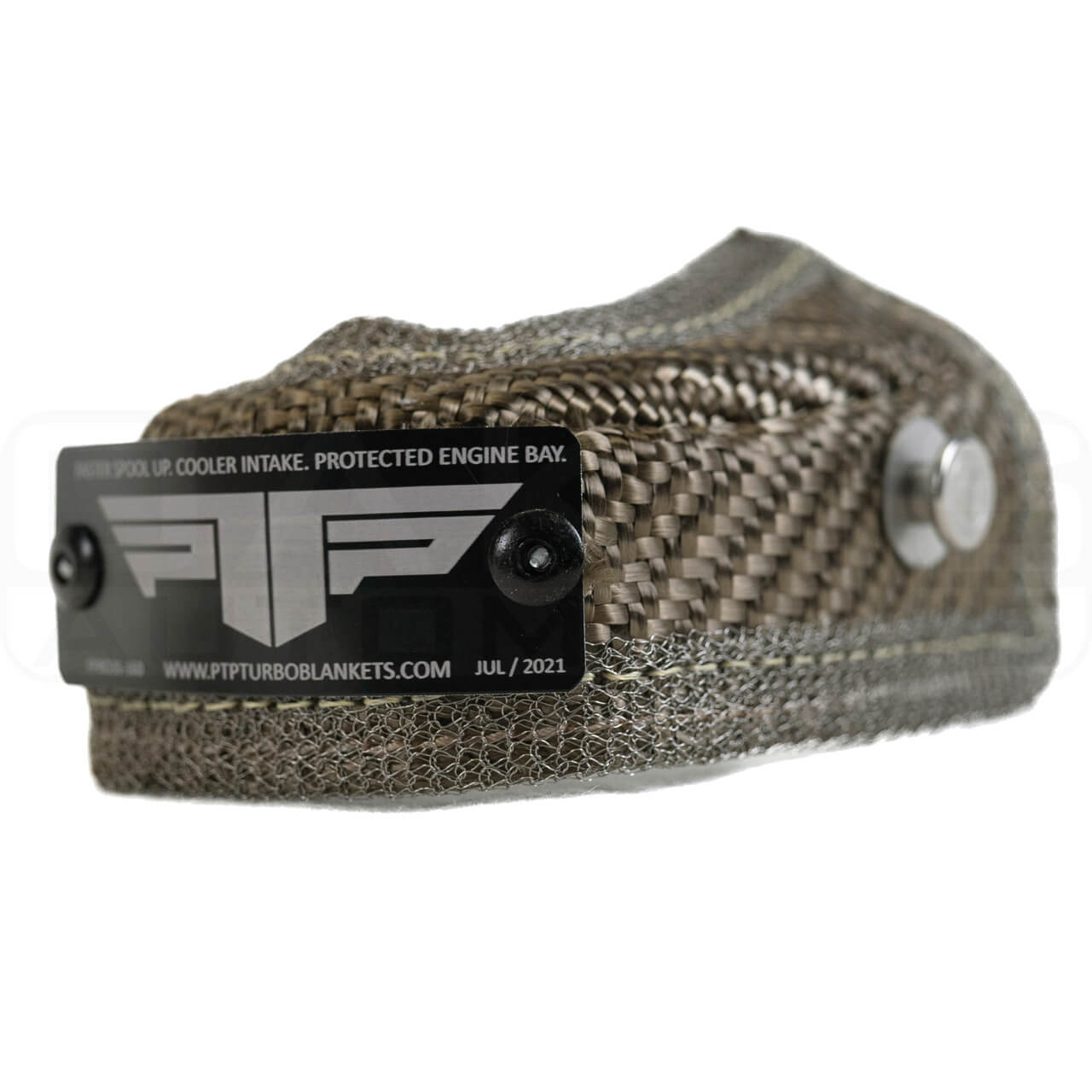 PTP Wastegate Blanket (Lava), For TiAL MV-R - Angle 4