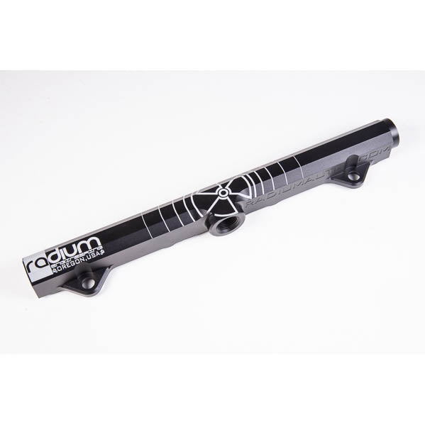 Radium Engineering Fuel Rail (Black Anodized), 2003-2006 EVO 8 & 9