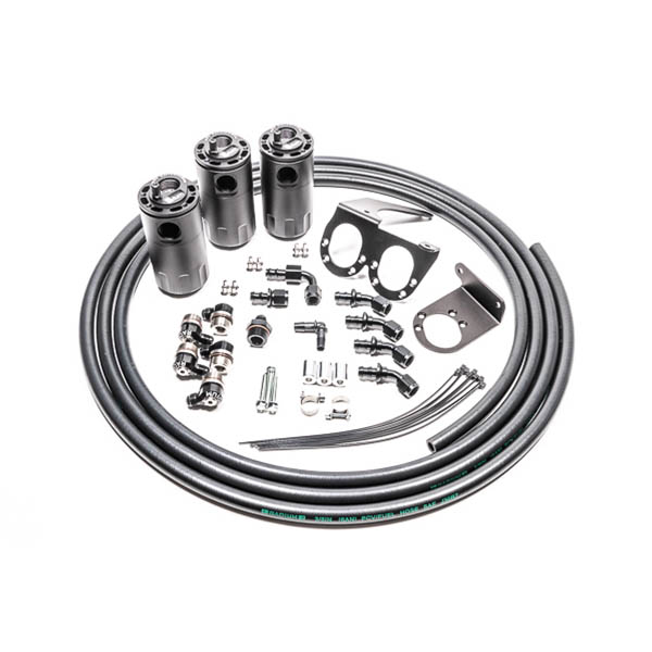 Radium Engineering Triple Catch Can Kit (Fluid Lock), 2009-2020 GT-R