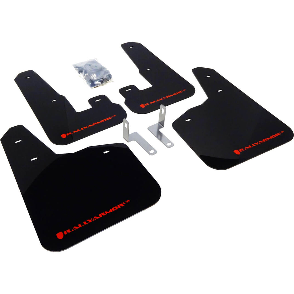 Rally Armor UR Mud Flaps (Black w/ Silver Logo), 2010-2013 Legacy