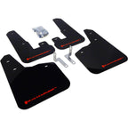 Rally Armor UR Mud Flaps (Black w/ Silver Logo), 2010-2013 Legacy