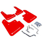 Rally Armor UR Mud Flaps (Red w/ White Logo), 2014-2015 Mazda3