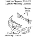 Rally Innovations Rally Light Bar, 2006-2007 Impreza WRX, STi & RS - Angle 4