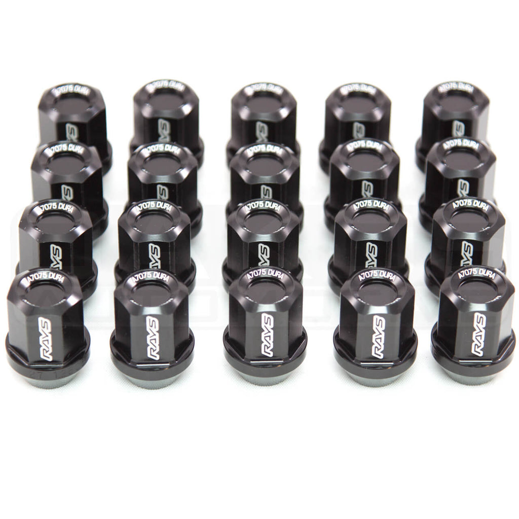 Rays Dura-Nut L32 Straight Type Lug Nuts (12x1.25mm, 16 Lugs + 4 Locks)