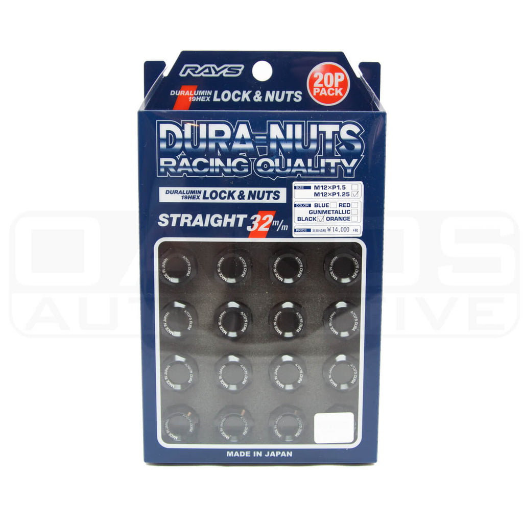 Rays Dura-Nut L32 Straight Type Lug Nuts (12x1.5mm, 16 Lugs + 4 Locks)
