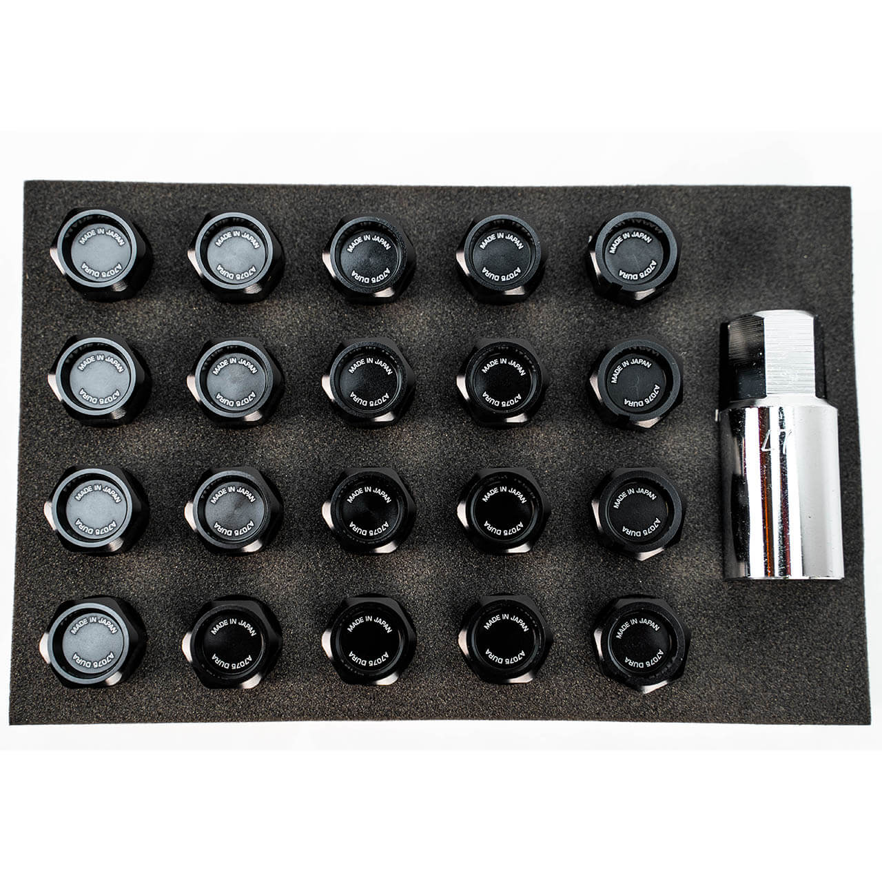 Rays Dura-Nut L42 Straight Type Lug Nuts (12x1.5mm, 16 Lugs + 4 Locks)