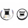 Roger Clark 19 Row Engine Oil & 10 Row Steering Cooler Kit (Steel Brackets), 2008-2014 WRX & STi