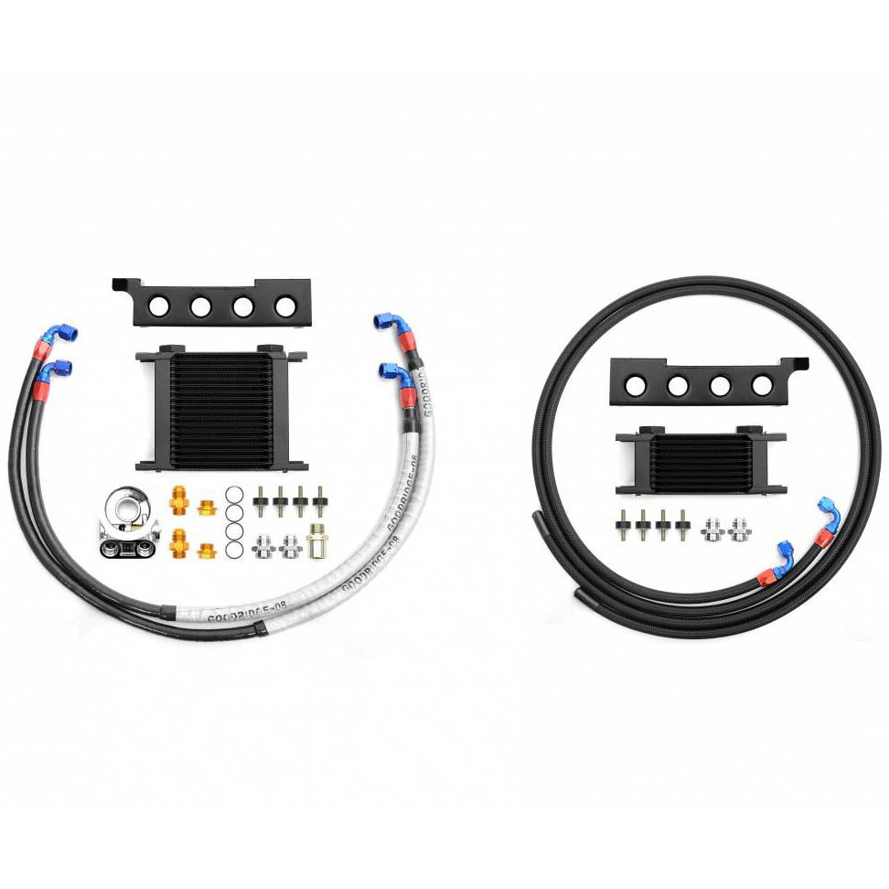 Roger Clark 19 Row Engine Oil & 10 Row Steering Cooler Kit (Steel Brackets), 2008-2014 WRX & STi