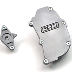 Roger Clark 2Pc Billet Gudgeon Pin & Oil Sep. Cover Kit (Silver), 2002-2014 WRX & 2004-2021 STi