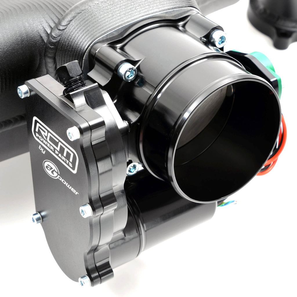 Roger Clark 70mm Electric Throttle Kit - Process West Reversed Manifold, 2002-2014 WRX & 2004-2021 STi - Angle 3