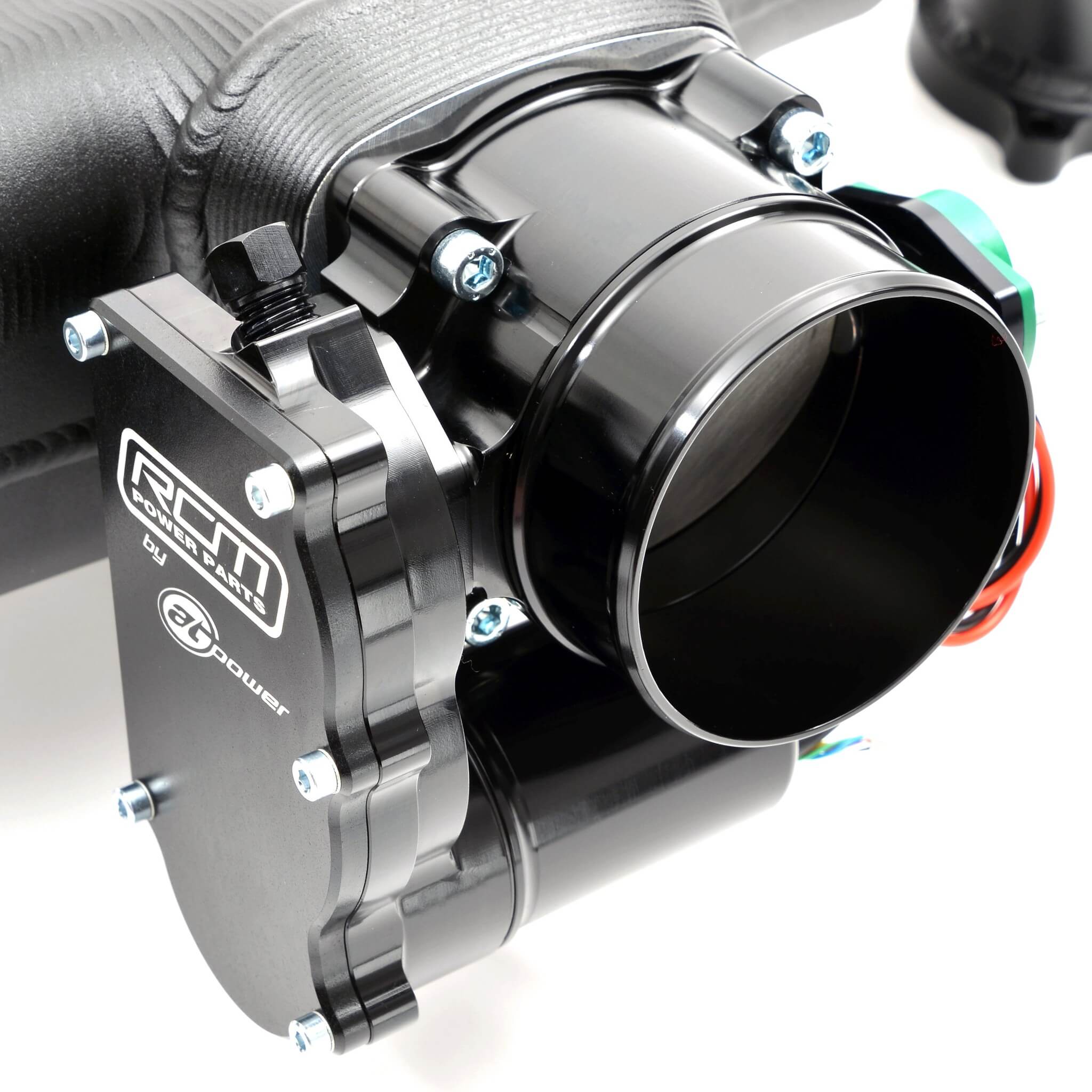 Roger Clark 70mm Electric Throttle Kit - Process West Reversed Manifold, 2002-2014 WRX & 2004-2021 STi - Angle 3