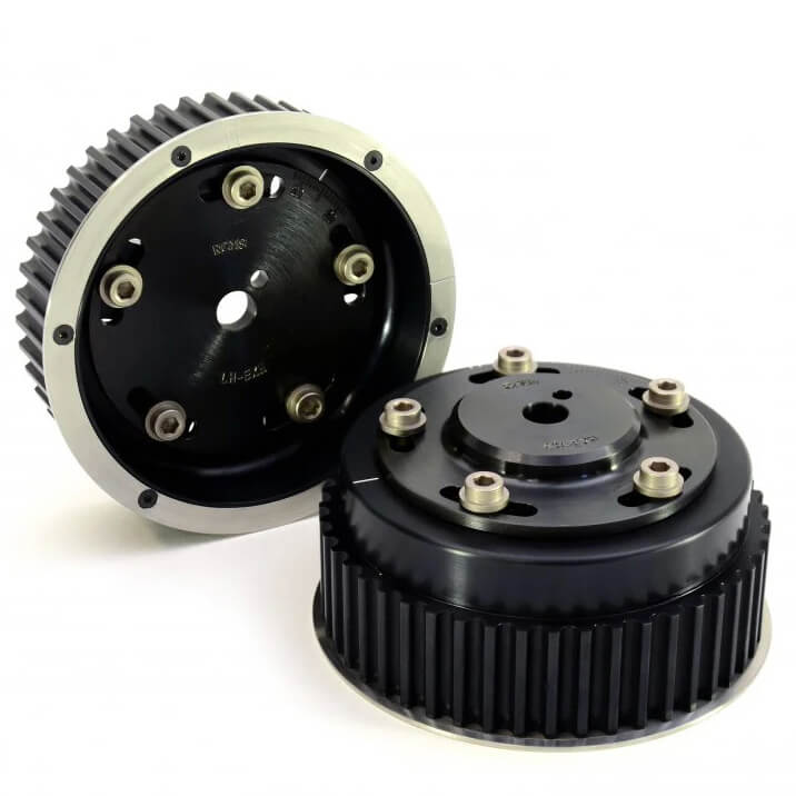 Roger Clark Adjustable Alloy Cam Sprockets/Pulley Set (Single AVCS), 2004-2007 STi & 2006-2014 WRX - Angle 2