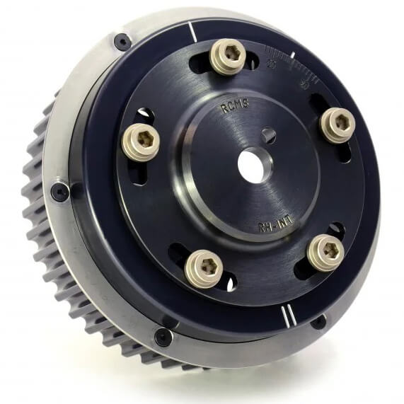 Roger Clark Motorsport Alloy / Steel Vernier Cam Pulley, 1998-2000 WRX & STi (v5-v6) - Angle 3