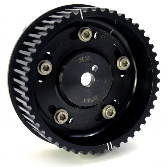 Roger Clark Motorsport Alloy / Steel Vernier Cam Pulley, 1998-2000 WRX & STi (v5-v6) - Angle 4