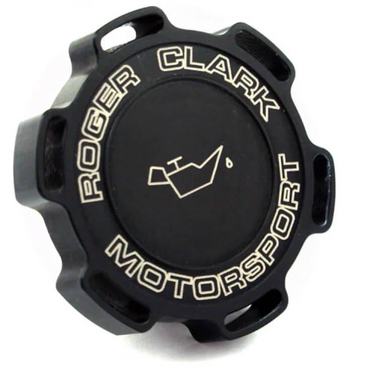 Roger Clark Motorsport Billet Oil Filler Cap, 2002-2014 WRX & 2004-2021 STi - Angle 2