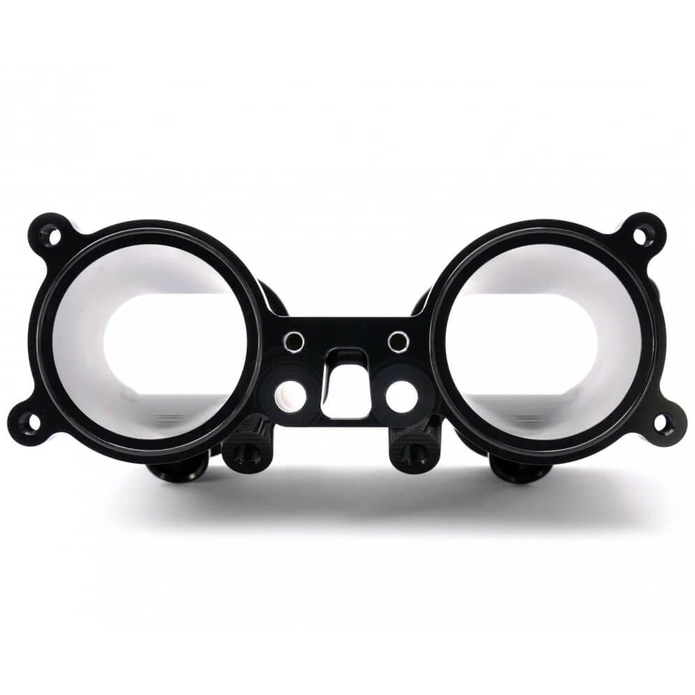 Roger Clark Billet Tumbler Generator Valve (TGV) Housings (Black), 2002-2007 WRX & 2006-2007 Forester XT - Angle 5