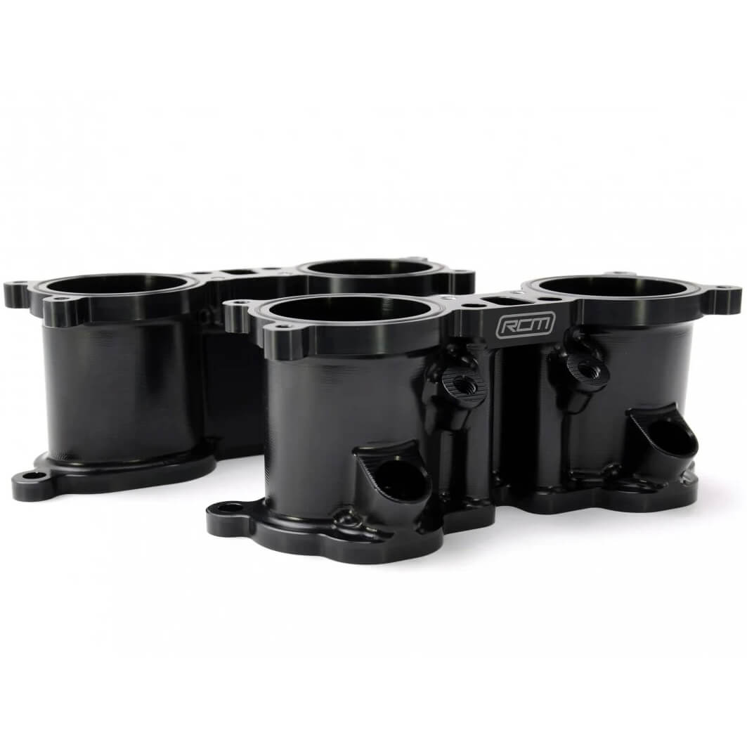 Roger Clark Motorsport Billet Tumbler Generator Valve (TGV) Housings Kit, 2007-2021 STi & 2008-2014 WRX - Angle 2