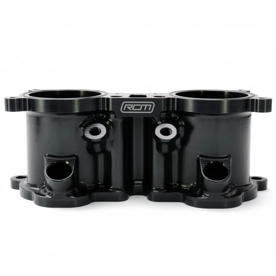 Roger Clark Motorsport Billet Tumbler Generator Valve (TGV) Housings Kit, 2007-2021 STi & 2008-2014 WRX - Angle 3