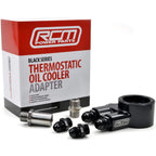 Roger Clark Motorsport Black Series Thermostatic Oil Sandwich Plate, 2002-2014 WRX & 2004-2021 STi