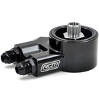 Roger Clark Motorsport Black Series Thermostatic Oil Sandwich Plate, 2002-2014 WRX & 2004-2021 STi - Angle 3