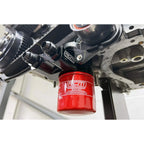 Roger Clark Motorsport Black Series Thermostatic Oil Sandwich Plate, 2002-2014 WRX & 2004-2021 STi - Angle 4