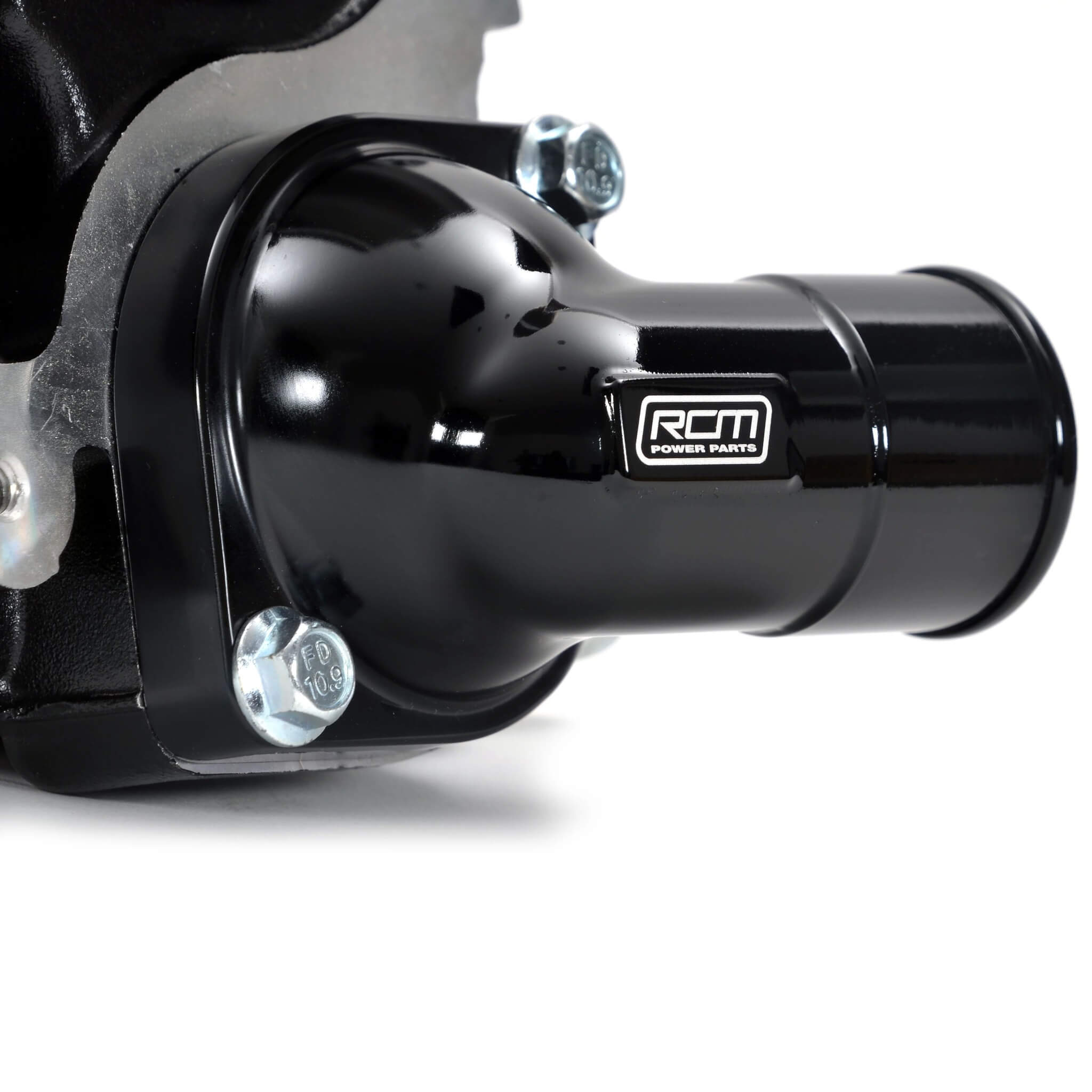 Roger Clark Motorsport Black Series Water Pump - 3 Port, 2004-2007 WRX & 2004-2021 STi - Angle 5