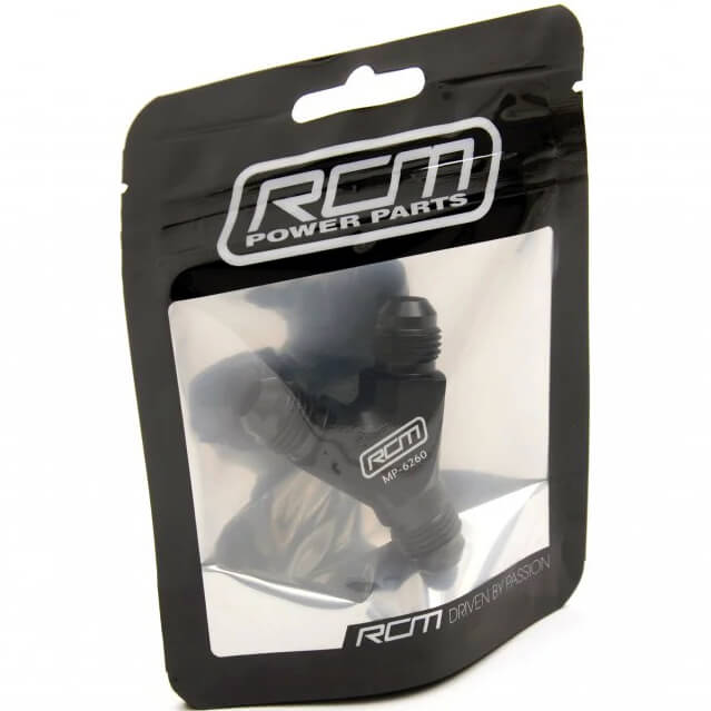 Roger Clark Motorsport Dash 6 Male Y Adaptor Fitting, 2002-2014 WRX & 2004-2021 STi - Angle 2