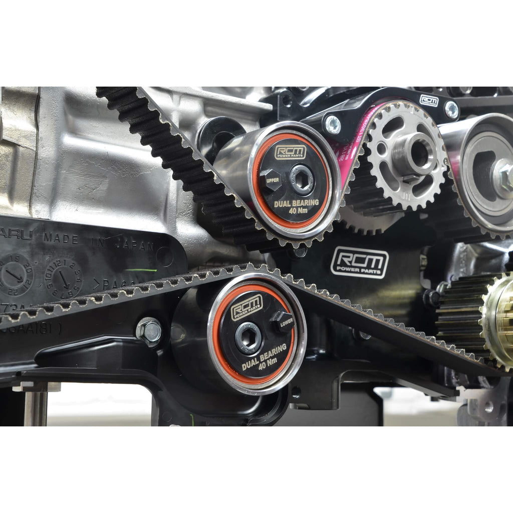 Roger Clark Motorsport Eccentric Adjustable Idler Dual Bearing Set, 2002-2014 WRX & 2004-2021 STi - Angle 4