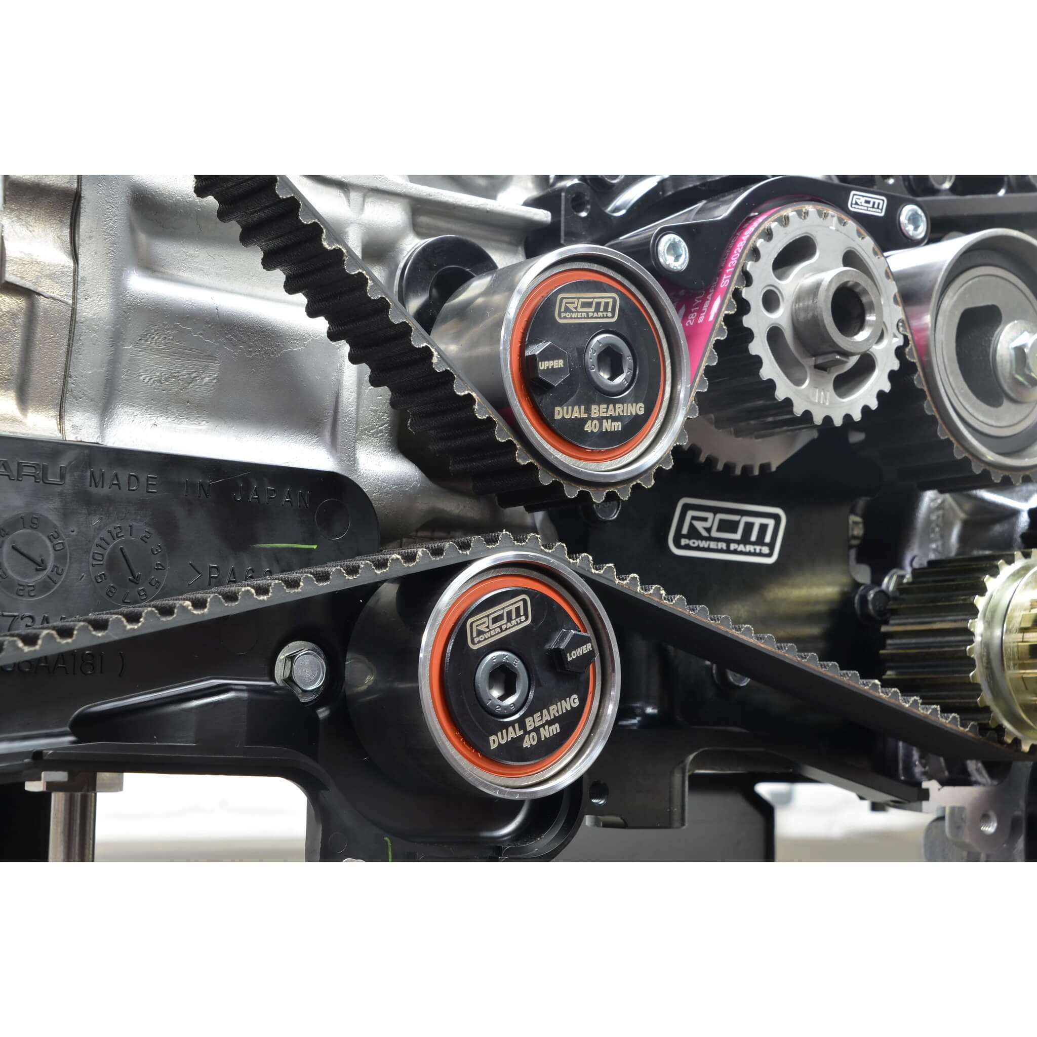 Roger Clark Motorsport Eccentric Adjustable Idler Dual Bearing Set, 2002-2014 WRX & 2004-2021 STi - Angle 4