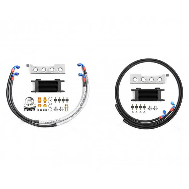 Roger Clark Motorsport Engine Oil & Power Steering Cooler Kit w/ SS Bracket, 2008-2014 WRX & STi