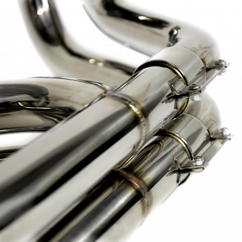 Roger Clark Motorsport Equal Length Stainless Tubular Exhaust Manifold, 2002-2014 WRX & 2004-2021 STi - Angle 2