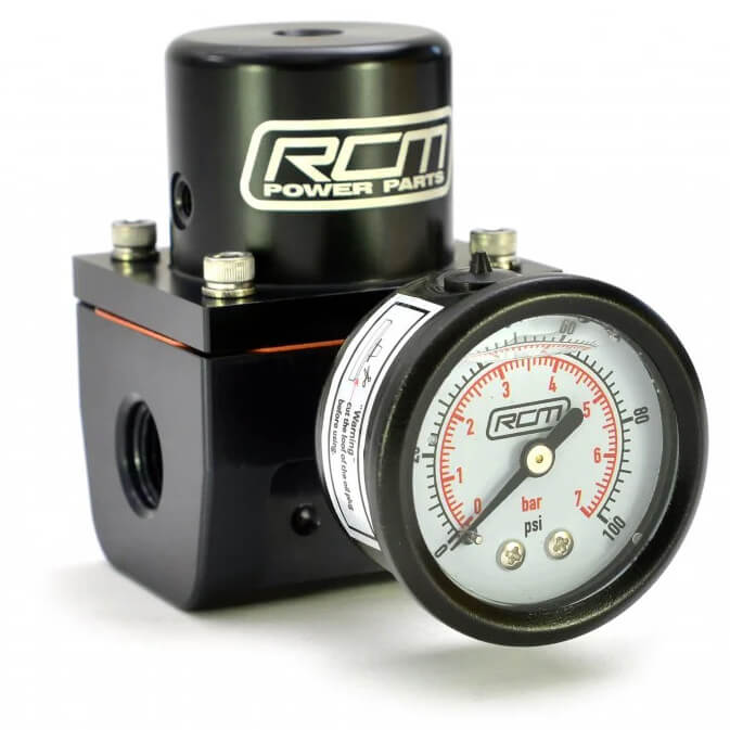 Roger Clark Motorsport Fuel Pressure Gauge For RCM Fuel Regulator, 2002-2014 WRX & 2004-2021 STi - Angle 2