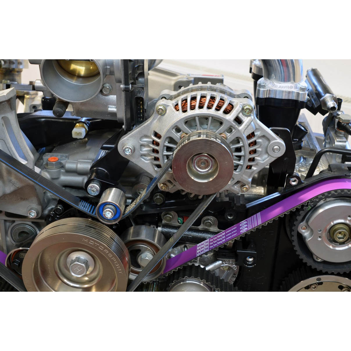 Roger Clark Motorsport Gen2 Alternator Relocation Bracket Kit, All Subaru EJ series engines - Angle 2