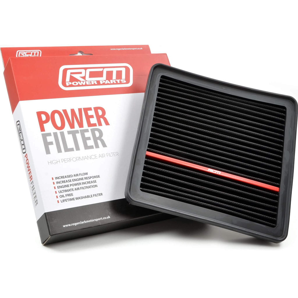 Roger Clark Motorsport High Flow Panel Air Filter, 2008-2021 WRX & STi - Angle 2