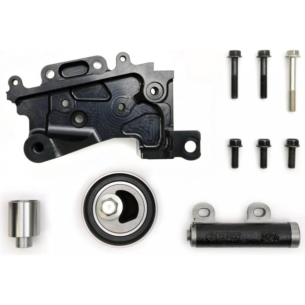 Roger Clark Motorsport High Grip Timing Belt Bracket Tensioner & Idler Kit, 2002-2014 WRX & STi - Angle 2