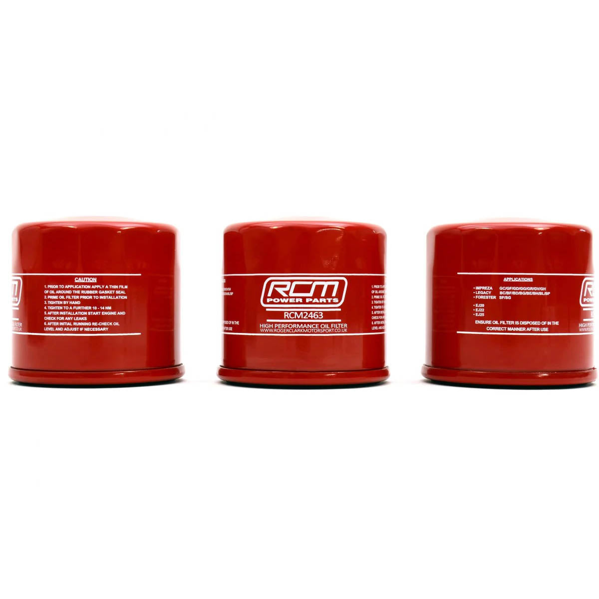 Roger Clark Motorsport High Performance Oil Filter, 2002-2014 WRX & 2004-2021 STi - Angle 5