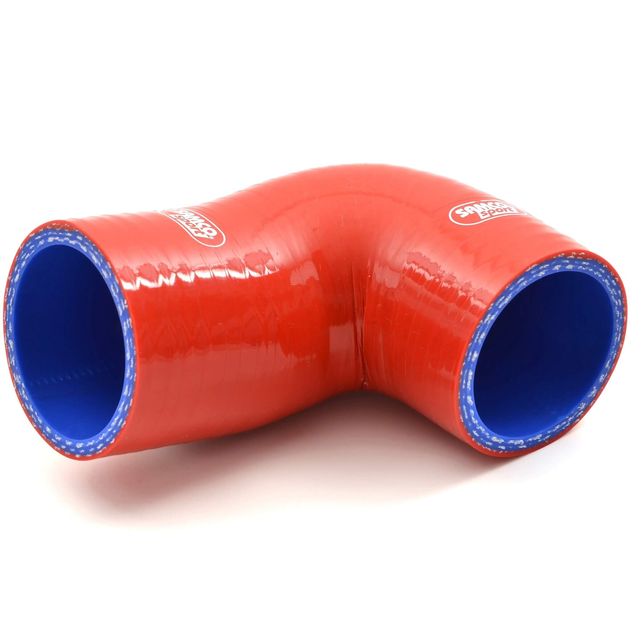 Samco Intercooler to Turbo 90 Degree Hose (Red), 2004-2021 STi