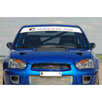 Roger Clark Motorsport Logo Sunstrip Windshield Banner (White), 2002-2007 WRX & 2004-2007 STi
