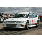 Roger Clark Motorsport Logo Sunstrip Windshield Banner (White), 1993-2001 Impreza