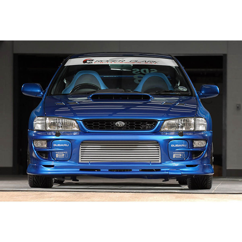 Roger Clark Motorsport Logo Sunstrip Windshield Banner (White), 1993-2001 Impreza - Angle 2