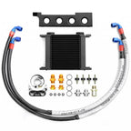 Roger Clark Motorsport Oil Cooler Kit w/ Black Bracket (19 Row), 2008-2014 WRX & STi