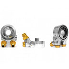 Roger Clark Motorsport Oil Cooler Kit w/ Black Bracket (19 Row), 2008-2014 WRX & STi - Angle 5