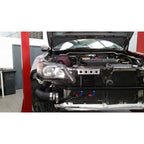 Roger Clark Motorsport Oil Cooler Kit w/ Black Bracket (19 Row), 2008-2014 WRX & STi - Angle 6
