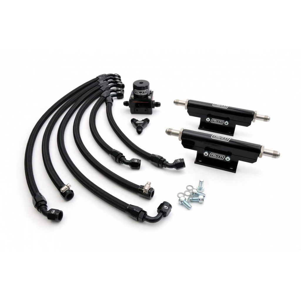 Roger Clark Motorsport Parallel Fuel Rail & Regulator Kit, 2001-2007 JDM STi EJ207 Spec-C