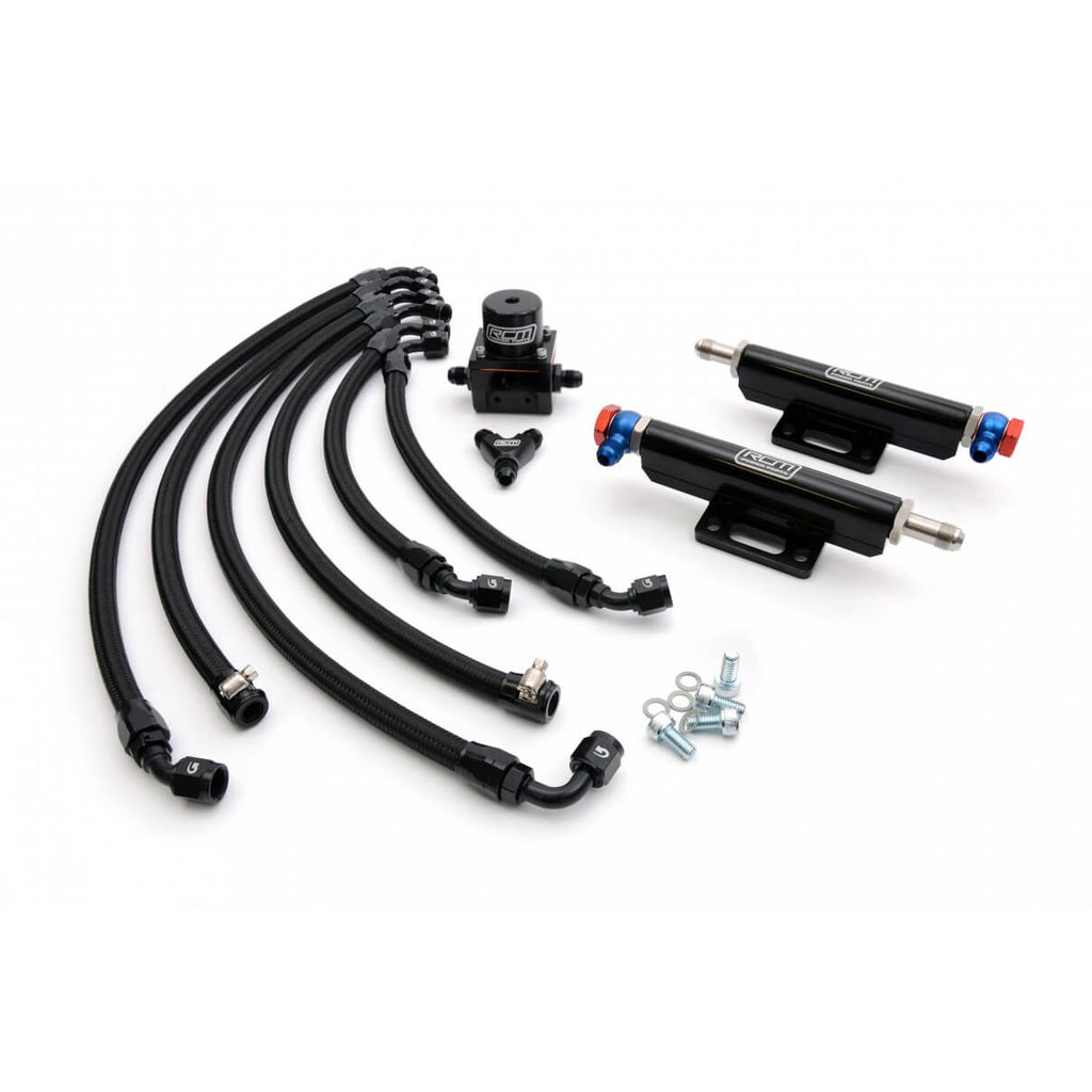 Roger Clark Motorsport Parallel Fuel Rail Kit / Rotated Turbo (UK/USDM/Euro), 2002-2007 WRX & STi